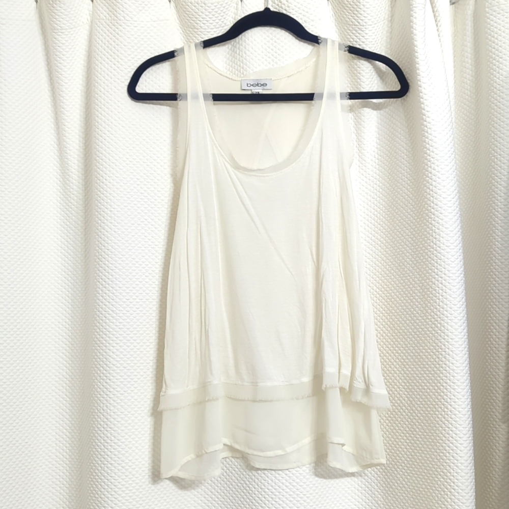 Bebe flowy tank top
